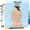 Figured'Art Mini Schilderen op Nummer Volwassenen 20x20cm met lijst Ve...