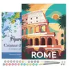 Figured'Art Schilderen op Nummer Volwassenen met lijst Reisposter Rome...
