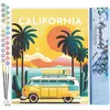 Figured'Art Schilderen op Nummer Volwassenen canvas Reisposter Califor...