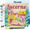 Figured'Art Mini Schilderen op Nummer Volwassenen 20x20cm met lijst Re...