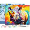 FIGURED'ART FiguredArt Peinture par Numéro Adulte avec cadre Rhinocéro...