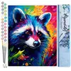 Figured'Art Schilderen op Nummer Volwassenen canvas Kleurrijke Abstrac...