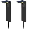 LUMISKY Lumi Jardin - Lot de 2 balises solaires ostry Noir Plastique 150LM
