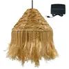 LUMISKY Suspension solaire bohème leonora solar Beige Fibre naturelle D44 cm