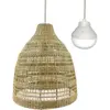 LUMISKY Suspension nomade FREYA LONG NOMAD Bois Herbe marine D49 cm