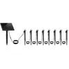 LUMISKY Lot de 8 Spots solaires led roundy Noir Plastique H27cm