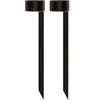 LUMISKY 2 balises solaires à piquer FORTY Noir Acier H30cm