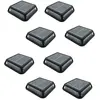 LUMISKY Lot de 8 balise solaires 8x QUADRY Noir Plastique D12cm