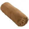 L'EFFET PAPILLON Drap housse Gaze de Coton 140 x 190 cm GAIA coloris Camel