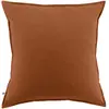 Taie doreiller flanelle 100% coton 63 x 63 cm CANDICE coloris Tomette