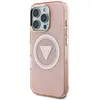 Guess Case IML Metal Glitter 4G Circle Triangle MagSafe for iPhone 16 ...