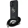 Guess Coque De Téléphone Pu 4g Metal Logo Crossbody Strap Iphone 16