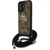 Guess Coque De Téléphone Pu 4g Metal Logo Crossbody Strap Iphone 16