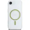 Coque pour iPhone 16e (transparente) Guess IML Glitter Circle MagSafe