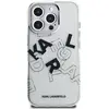 Karl Lagerfeld Case IML Sketched Graphic for iPhone 16 Pro transparent...