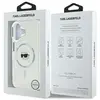 Karl Lagerfeld-iPhone 16-Backcover hoesje-Karl Head-Magsafe-metal-Wit