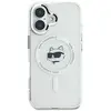 Karl Lagerfeld iPhone 16 Backcover hoesje Magsafe IML metal   Wit