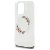 Coque Guess IML Flowers Wreath MagSafe pour iPhone 16 Pro - Clear
