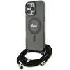 Coque pour iPhone 16 Pro - Guess IML Crossbody Cord Cord Script MagSaf...