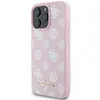 Guess iPhone 16 Pro Backcover hoesje Magsafe PU peony - Roze