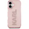 Karl Lagerfeld Case IML Rhinestones Logo for iPhone 16 pink (Apple iPh...