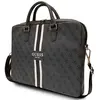 GUESS Sac à rayures imprimé 4G unisexe, Noir, Check Description