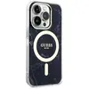 Guess Marble MagSafe - Coque pour iPhone 14 Pro (Noir) - 3666339118303