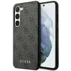 Guess Hoesje Hard Case 4G Logo Metal Zwart Geschikt voor Samsung Galaxy S23