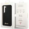 CG MOBILE Guess GUHCS23SSLSMK Coque de protection en silicone pour Samsung S23 S911 Noir Logo vintage Doré