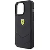 Logo en métal matelassé Ferrari - Coque pour iPhone 15 Pro Max (Noir)