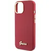 Coque Guess Silicone Logo Strass 4G pour iPhone 15 - Red
