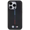 iPhone 15 Pro Backcase hoesje - BMW - Effen Zwart - Kunstleer