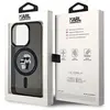 iPhone 15 Pro Backcase hoesje - Karl Lagerfeld - Effen Grijs - TPU (Za...