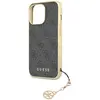 Guess 4G Charms Back Case - Geschikt voor Apple iPhone 14 Pro (6.1") - Grijs