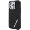 iPhone 15 Pro Backcase hoesje - Karl Lagerfeld - Effen Zwart - TPU (Za...