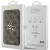 Coque pour iPhone 15 Pro - Guess Book 4G (GUBKP15L4GMGBR) - Marron