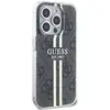 Guess 4G Gold Stripe Back Case - Apple iPhone 15 Pro (6.1") - Zwart