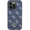 Guess 4G Triangle Metal Logo - Coque pour iPhone 15 Pro (bleu)