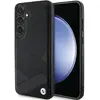 BMW Backcase hoesje geschikt voor Samsung Galaxy S24+ - Effen Zwart - Leer