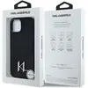 Karl Lagerfeld Silicone Shadow Metal Initial MagSafe Case for iPhone 1...