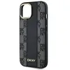 DKNY Leren MagSafe-hoesje met geruit monopatroon voor iPhone 15/14/13 ...