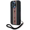Karl Lagerfeld Case Saffiano Athleisure Stripes Cord for iPhone 15 Pro...