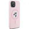 Coque pour iPhone 15 Plus - Karl Lagerfeld Silicone MagSafe (KLHMP15MSCMCMKKCRHP) - Rose Karl&Choupette