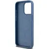DKNY - Leren - Monogram Patroon Metalen Logo MagSafe Case voor iPhone - 15 - Pro - Max - Blauw