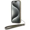 DKNY Polsband Stock Logo hoesje voor iPhone 15 Pro Max - beige