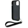 DKNY Polsband Stock Logo hoesje voor iPhone 14 / 15 / 13 - zwart