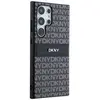 DKNY Cuir Mono Stripe & Metal Logo - Coque Samsung Galaxy S24 Ultra (noir)