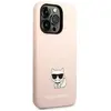 Karl Lagerfeld Coque De Téléphone Klhcp14lslctpi Iphone 14 Pro 6.1 Sil...