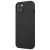 Sourcing iPhone 14 Backcase hoesje - Mercedes-Benz - Effen Zwart - Leer