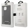 KARL LAGERFELD KLHCP13SPMK Étui de protection rigide en cuir pour iPho...